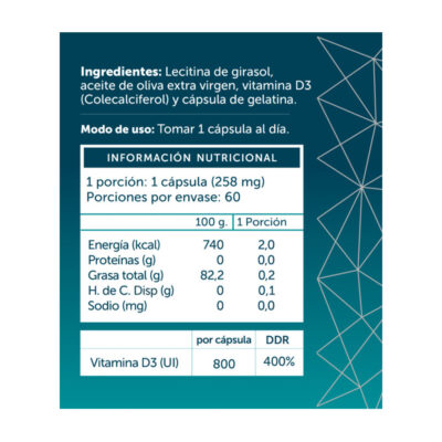 Vitamina D3 PLUS (60 cáps)
