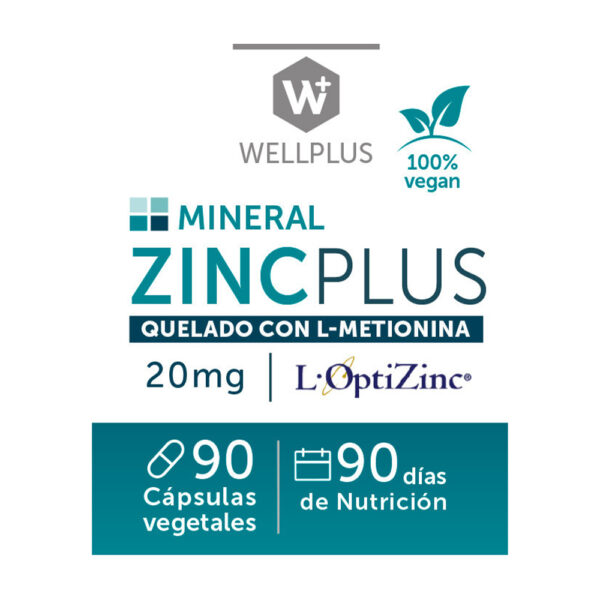 Zinc PLUS 20 mg (90 cáps) - Imagen 2