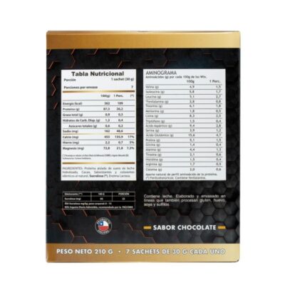Proteína hidrolizada sabor Chocolate ISO WIN Sachet 30 grs. Winkler Nutrition